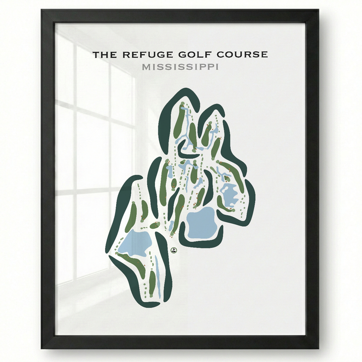 The Refuge Golf Course, Mississippi - Printed Golf Courses
