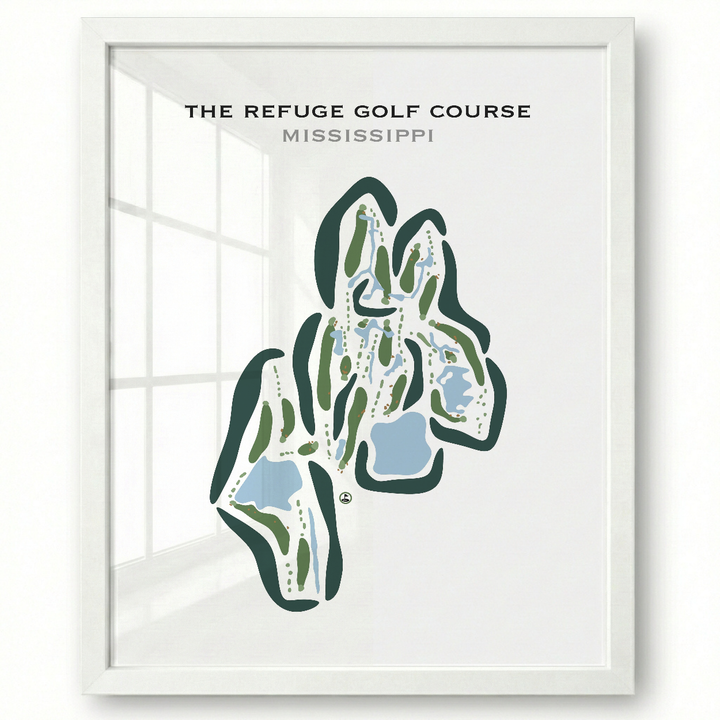 The Refuge Golf Course, Mississippi - Printed Golf Courses