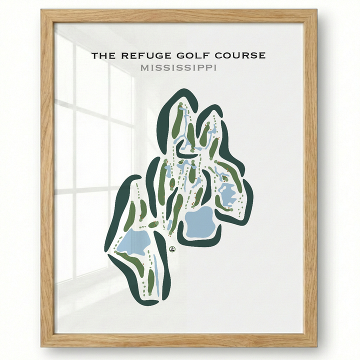 The Refuge Golf Course, Mississippi - Printed Golf Courses
