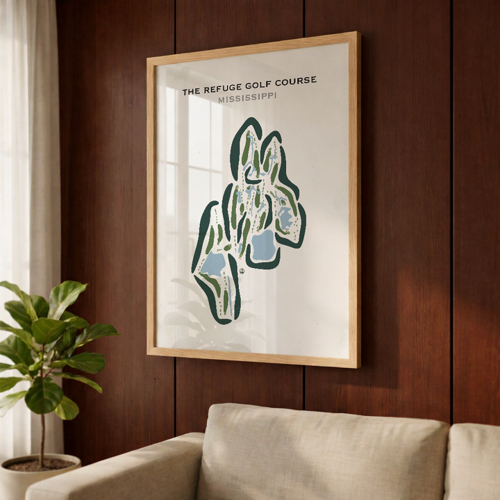 The Refuge Golf Course, Mississippi - Printed Golf Courses