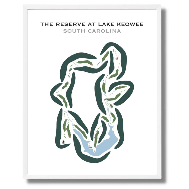 The Reserve At Lake Keowee, South Carolina - Printed Golf Courses