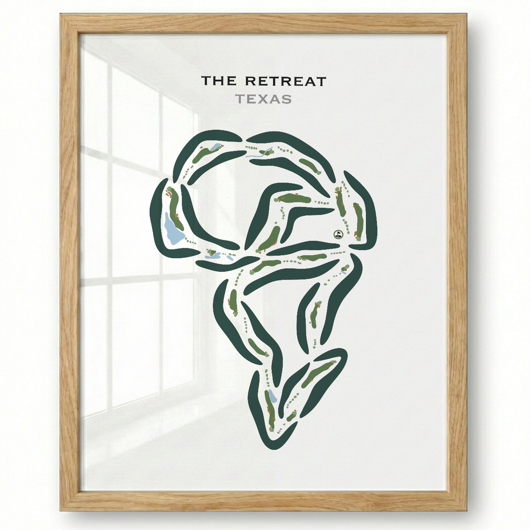 The Retreat, Texas - Printed Golf Course