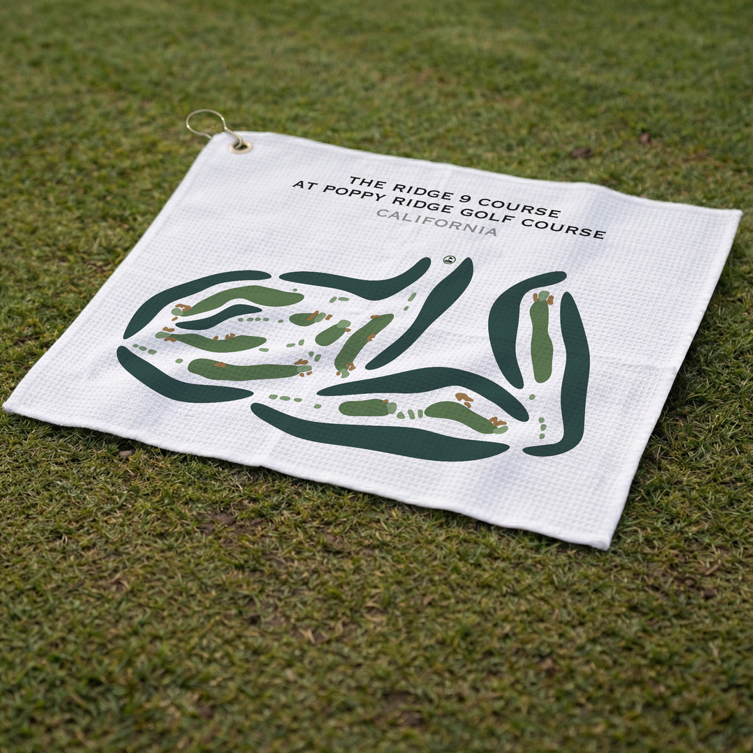 The Ridge 9 Course at The Poppy Ridge Golf Course, California - Printed Golf Courses