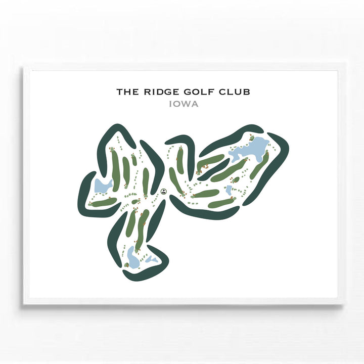 The Ridge Golf Club, Iowa - Printed Golf Courses