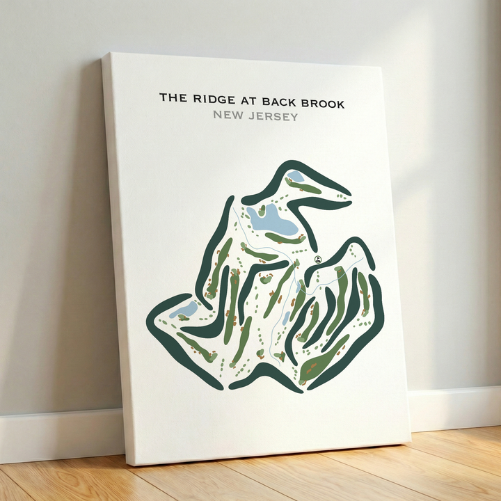 The Ridge At Back Brook, New Jersey - Printed Golf Courses