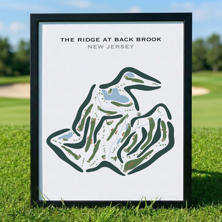 The Ridge At Back Brook, New Jersey - Printed Golf Courses