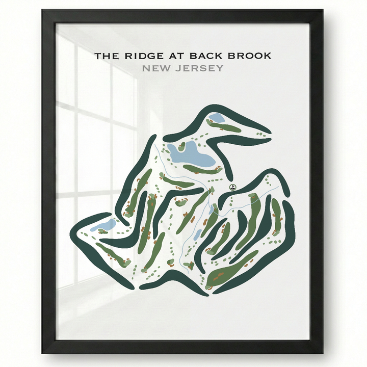 The Ridge At Back Brook, New Jersey - Printed Golf Courses