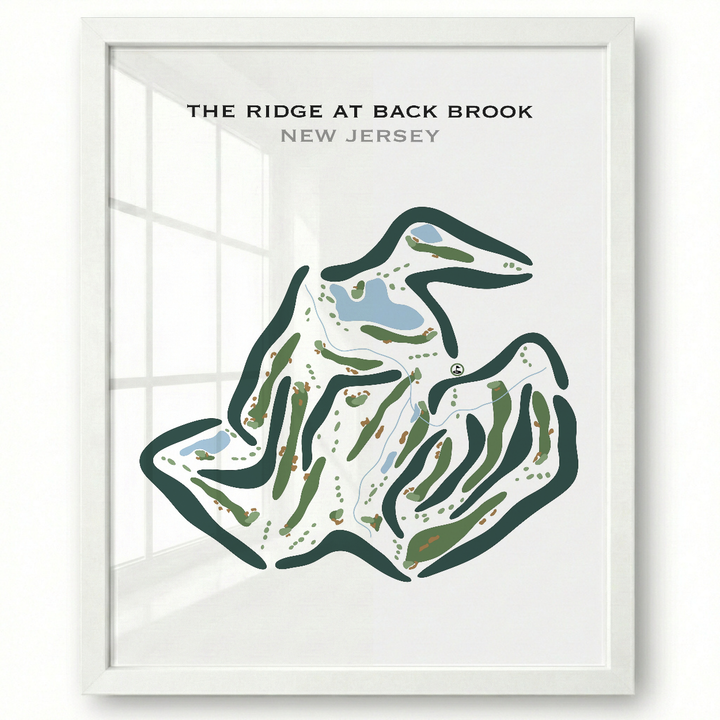 The Ridge At Back Brook, New Jersey - Printed Golf Courses