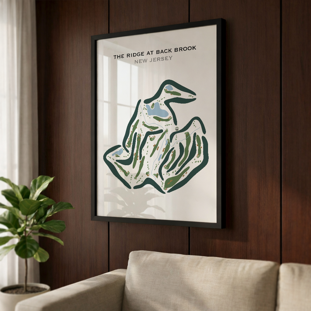 The Ridge At Back Brook, New Jersey - Printed Golf Courses