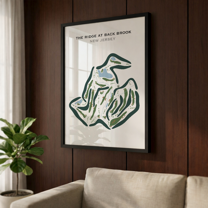 The Ridge At Back Brook, New Jersey - Printed Golf Courses