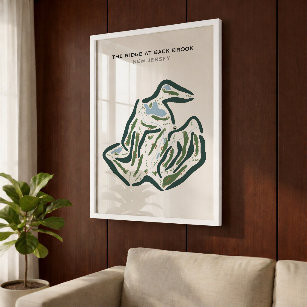 The Ridge At Back Brook, New Jersey - Printed Golf Courses