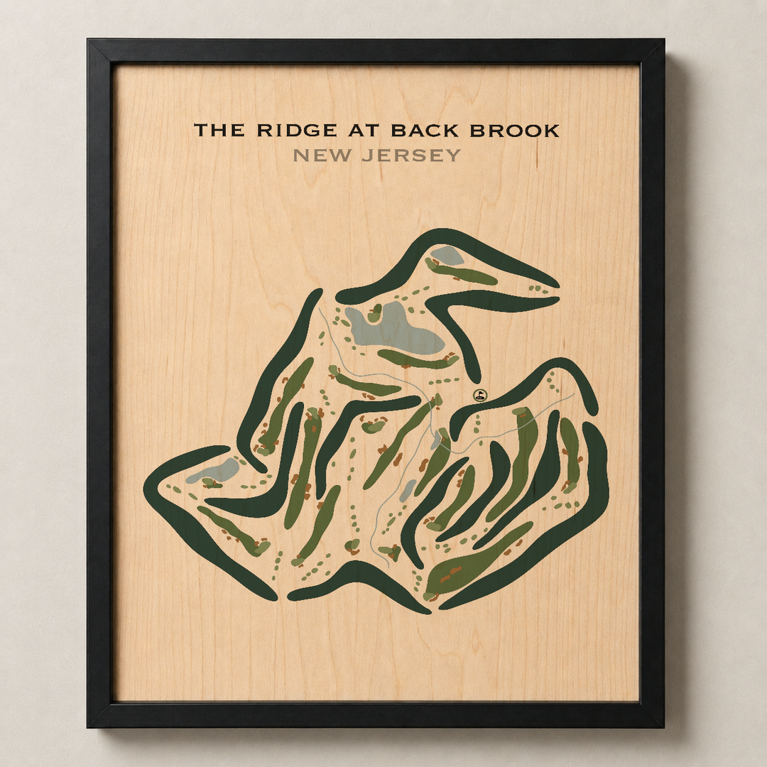 The Ridge At Back Brook, New Jersey - Printed Golf Courses