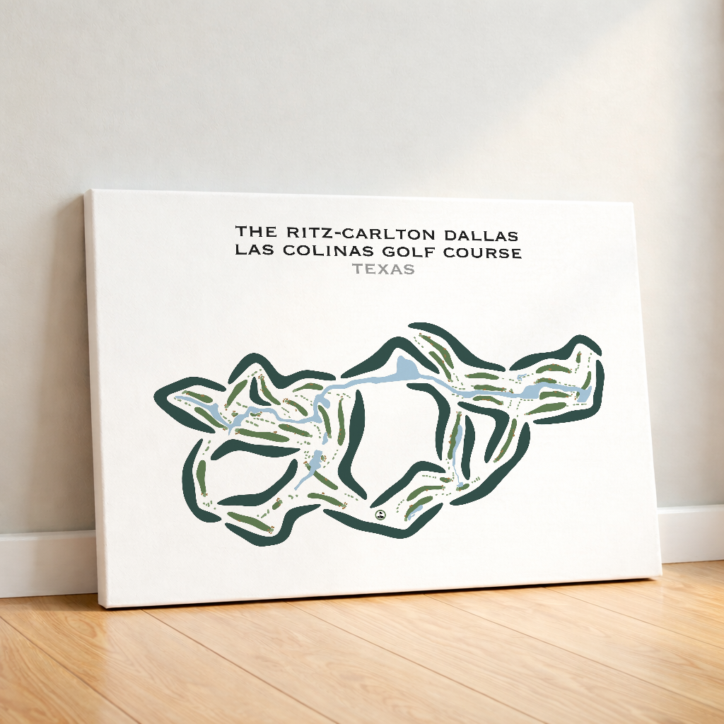 The Ritz-Carlton Dallas, Las Colinas Golf Course, Texas - Printed Golf Courses