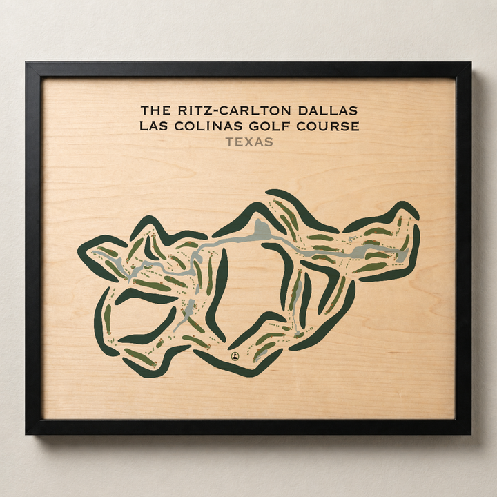 The Ritz-Carlton Dallas, Las Colinas Golf Course, Texas - Printed Golf Courses