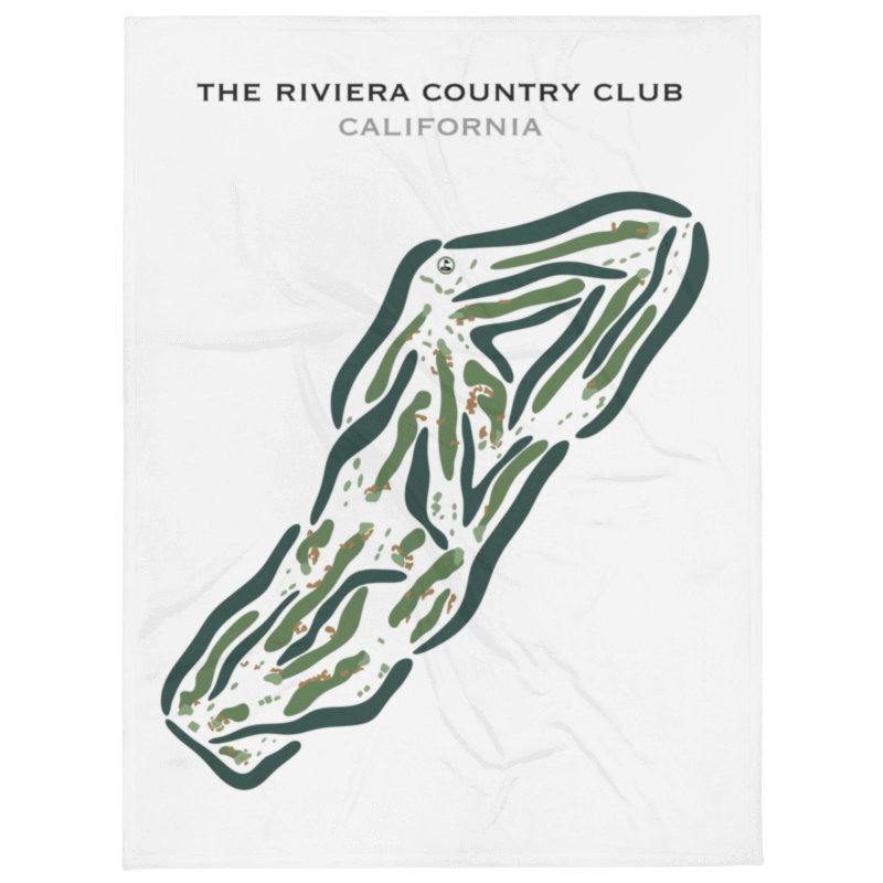 The Riviera Country Club, Pacific Palisades California - Printed Golf Courses