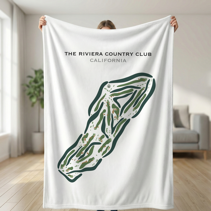 The Riviera Country Club, Pacific Palisades California - Printed Golf Courses