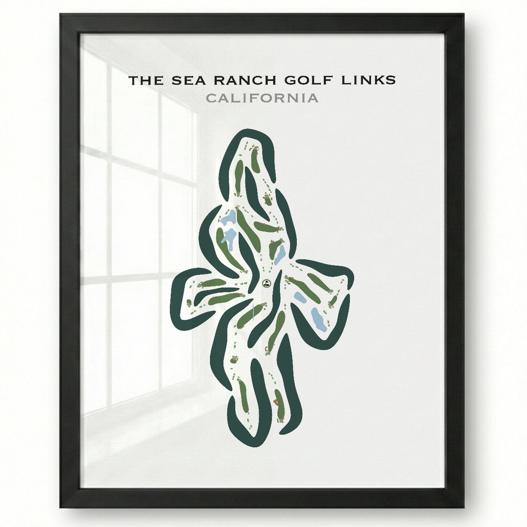 The Sea Ranch Golf Links, California - Printed Golf Courses