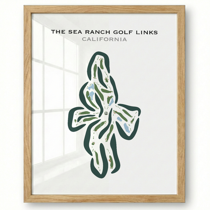 The Sea Ranch Golf Links, California - Printed Golf Courses