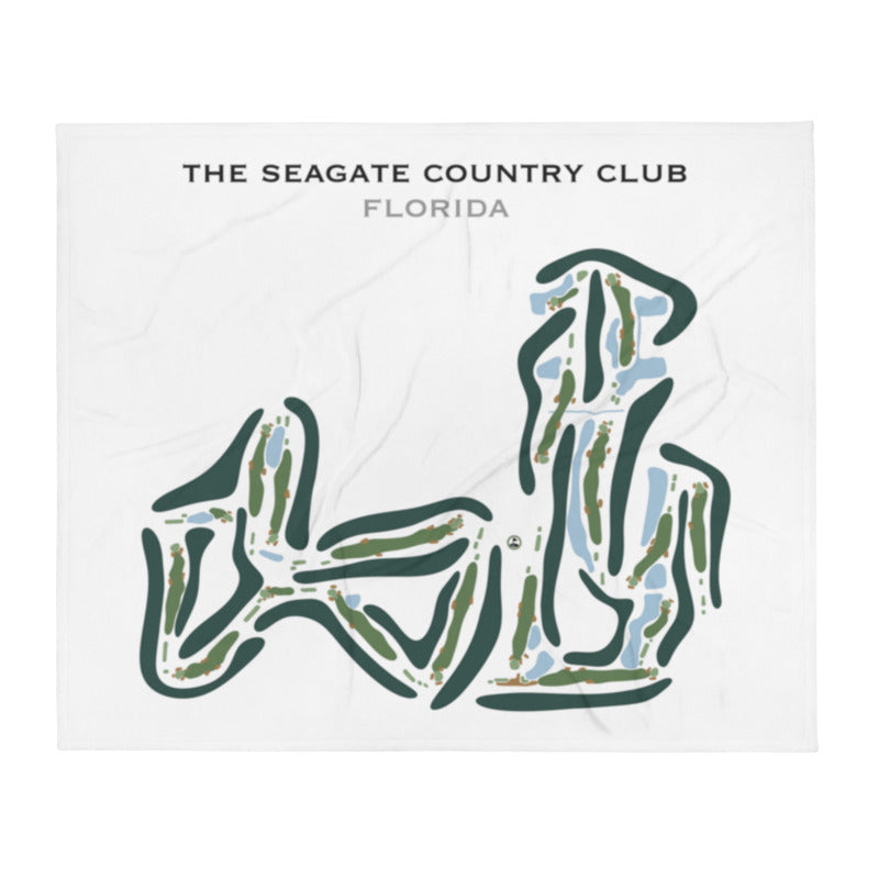 The Seagate Country Club, Florida - Printed Golf Course