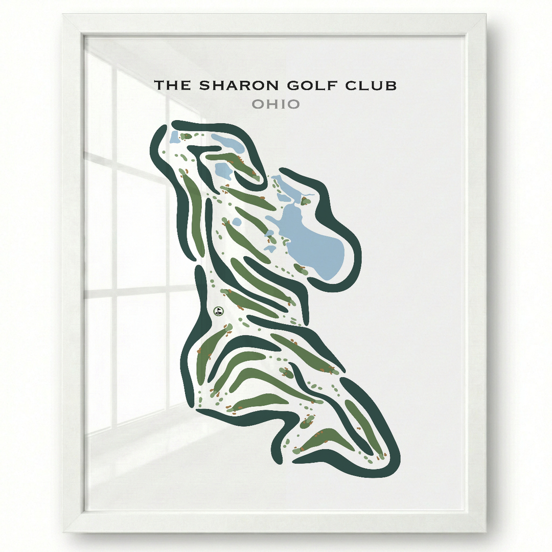 The Sharon Golf Club, Ohio - Printed Golf Courses
