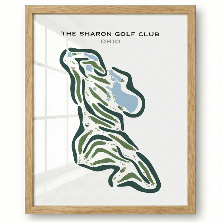 The Sharon Golf Club, Ohio - Printed Golf Courses