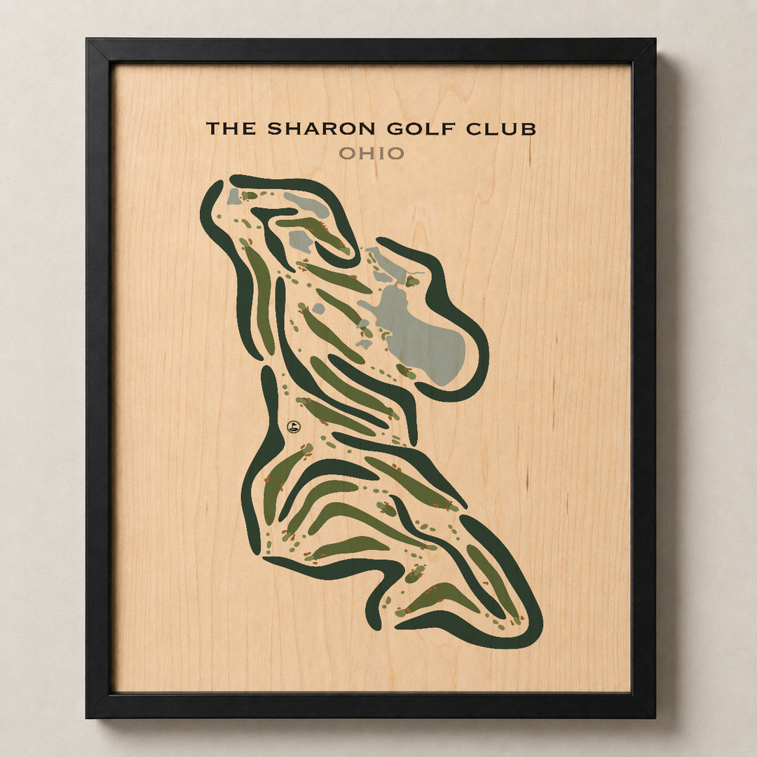 The Sharon Golf Club, Ohio - Printed Golf Courses
