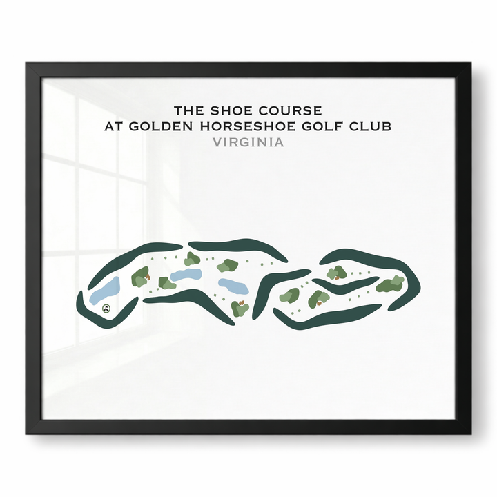 The Shoe Course at Golden Horseshoe Golf Club, Virginia - Printed Golf Courses