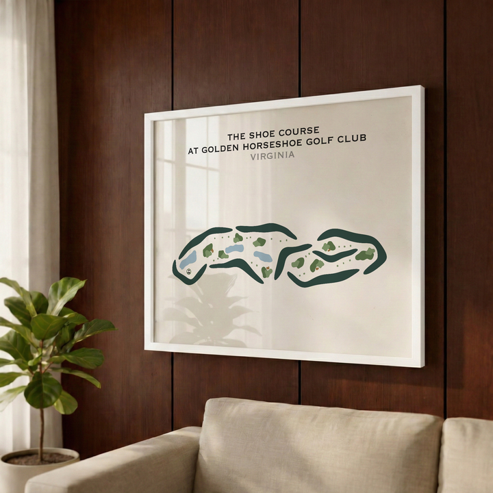 The Shoe Course at Golden Horseshoe Golf Club, Virginia - Printed Golf Courses