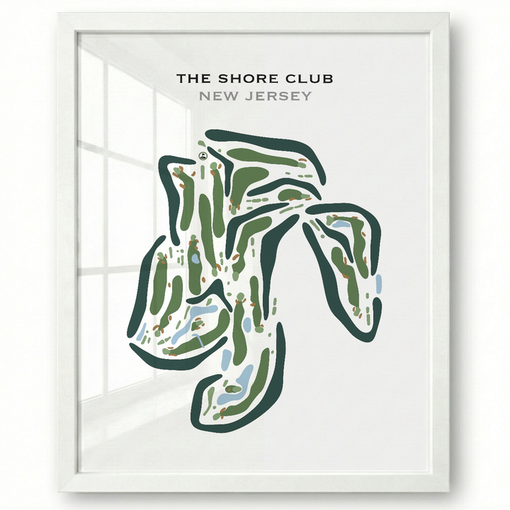 The Shore Club, New Jersey - Printed Golf Courses