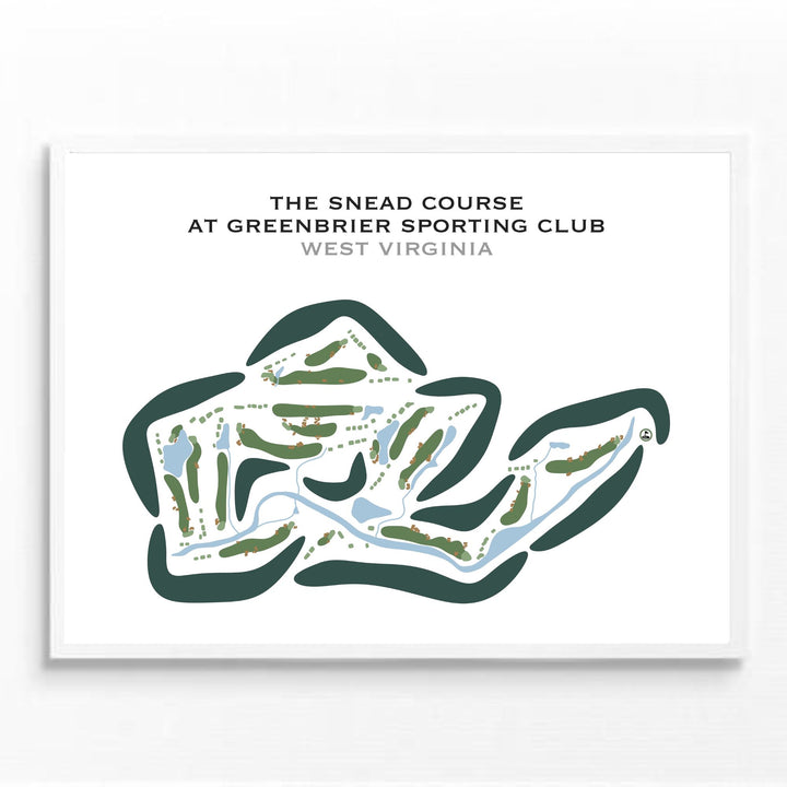 The Snead Course at The Greenbrier Sporting Club, West Virginia - Printed Golf Courses