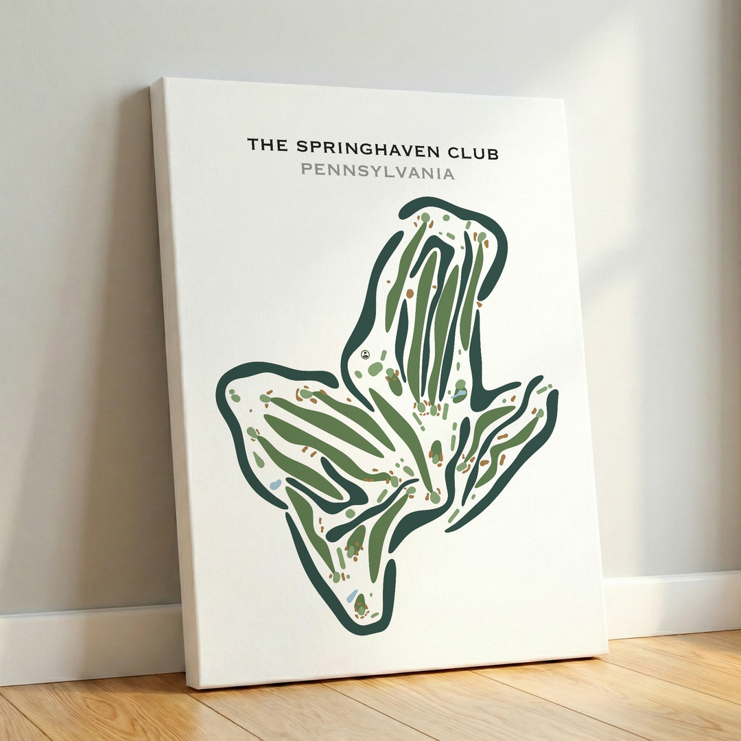 The Springhaven Club, Pennsylvania - Printed Golf Courses