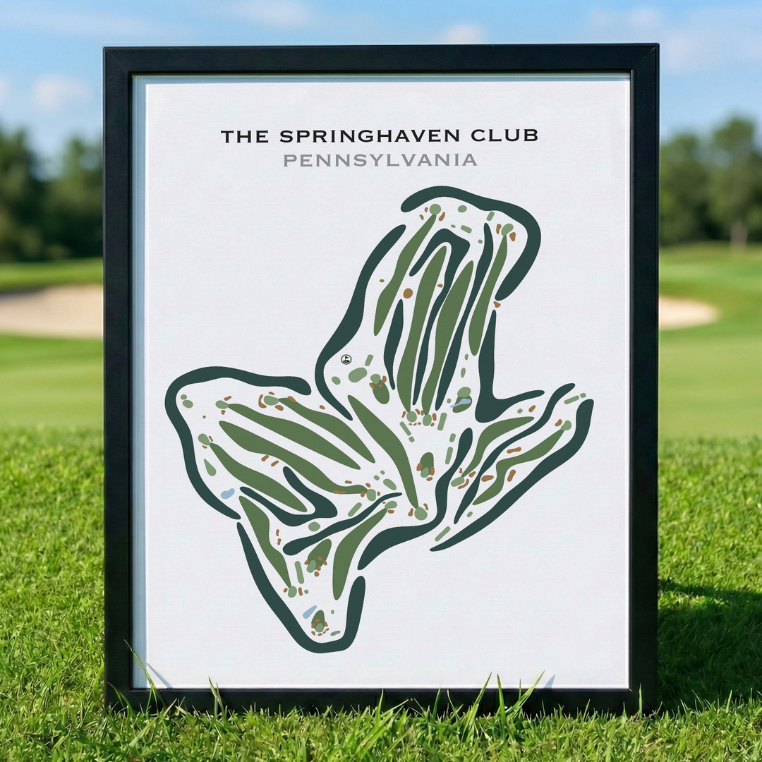 The Springhaven Club, Pennsylvania - Printed Golf Courses