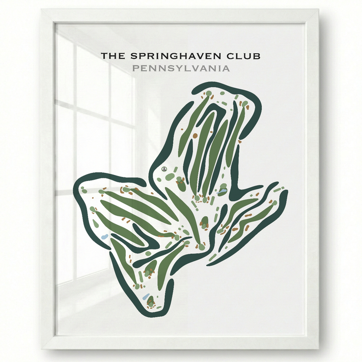The Springhaven Club, Pennsylvania - Printed Golf Courses