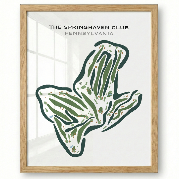 The Springhaven Club, Pennsylvania - Printed Golf Courses