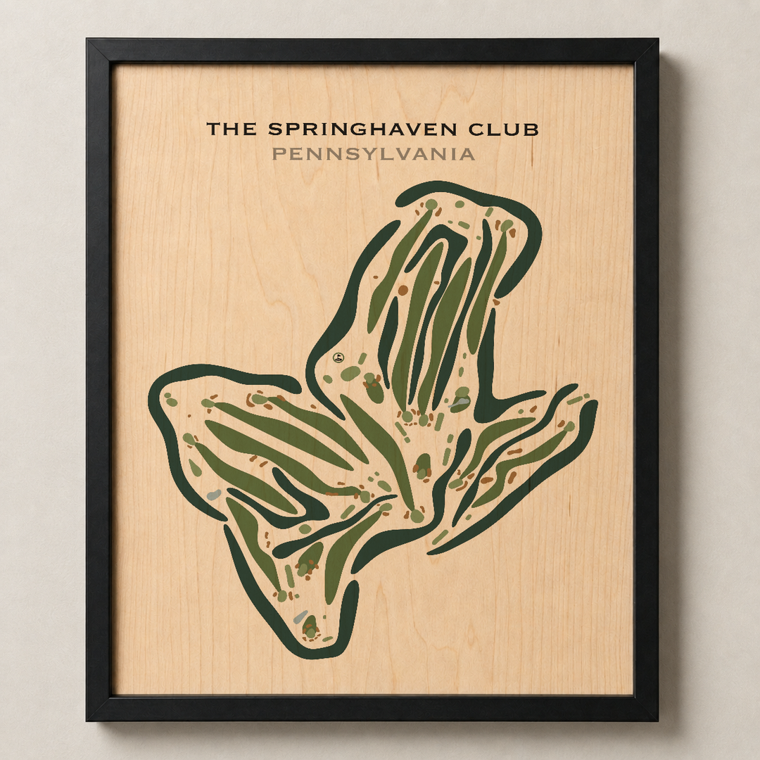 The Springhaven Club, Pennsylvania - Printed Golf Courses