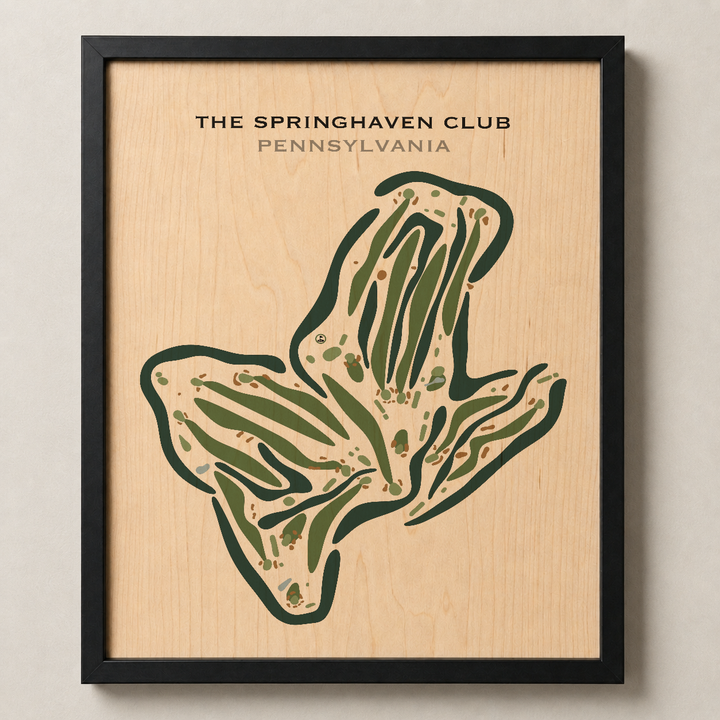 The Springhaven Club, Pennsylvania - Printed Golf Courses