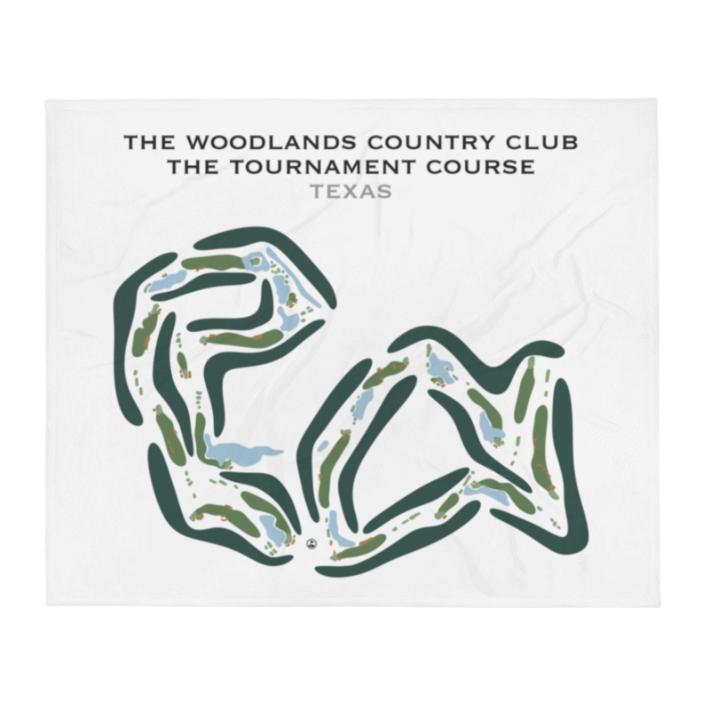 Tournament Course at The Woodlands Country Club, Texas - Printed Golf Courses