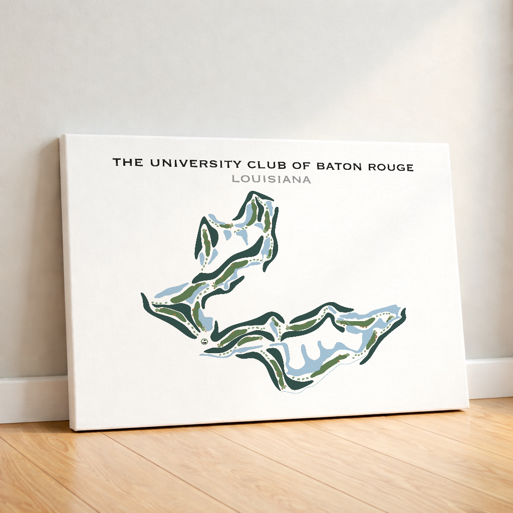 The University Club of Baton Rouge, Louisiana - Printed Golf Courses