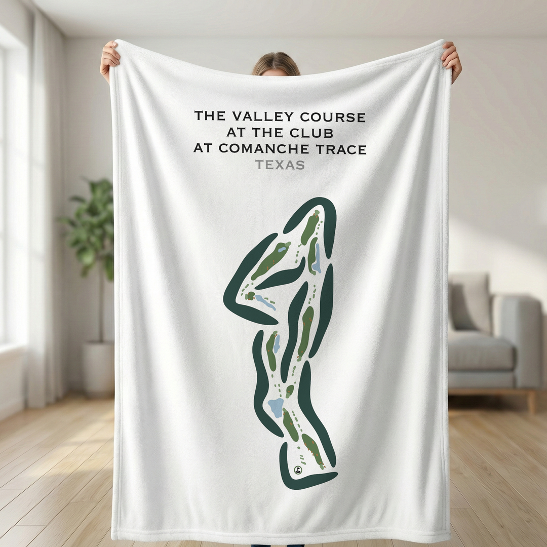 The Valley Course at The Club At Comanche Trace, Texas - Printed Golf Courses