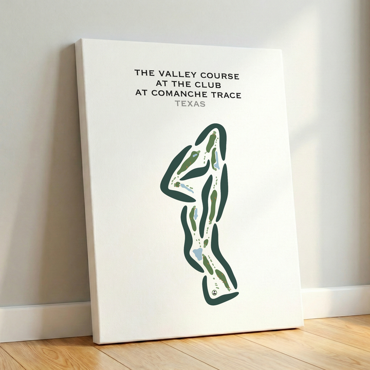 The Valley Course at The Club At Comanche Trace, Texas - Printed Golf Courses