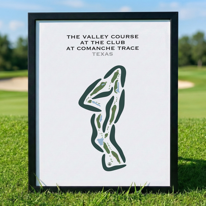The Valley Course at The Club At Comanche Trace, Texas - Printed Golf Courses