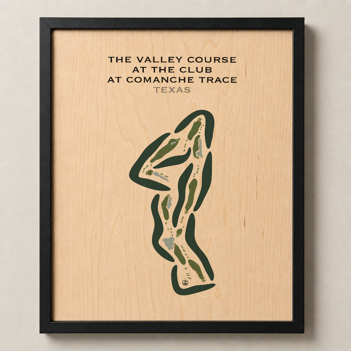 The Valley Course at The Club At Comanche Trace, Texas - Printed Golf Courses