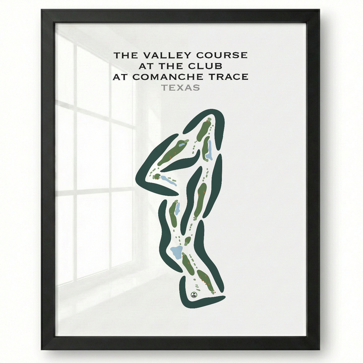 The Valley Course at The Club At Comanche Trace, Texas - Printed Golf Courses