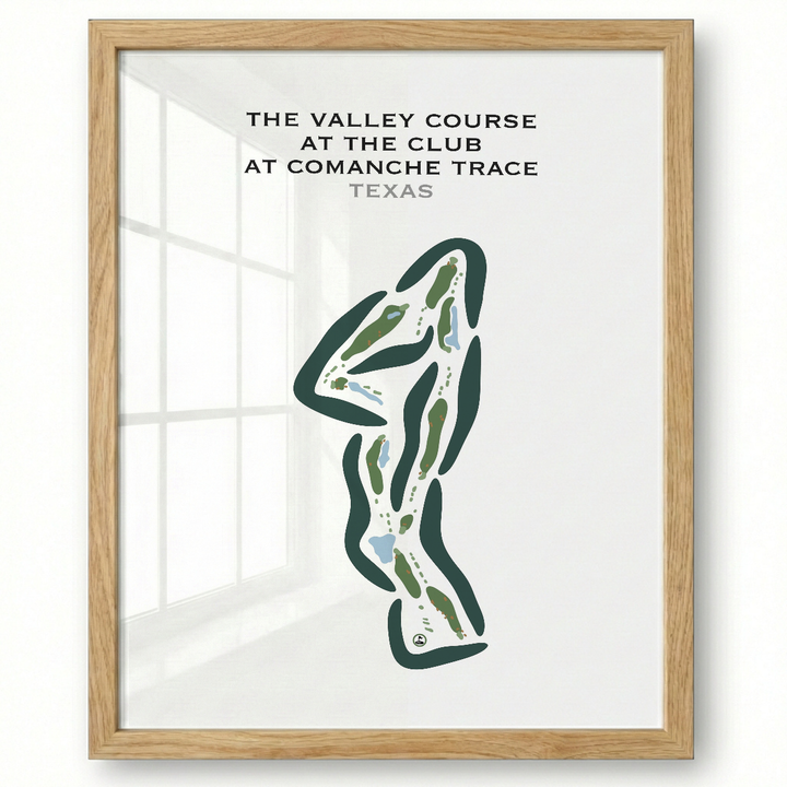 The Valley Course at The Club At Comanche Trace, Texas - Printed Golf Courses