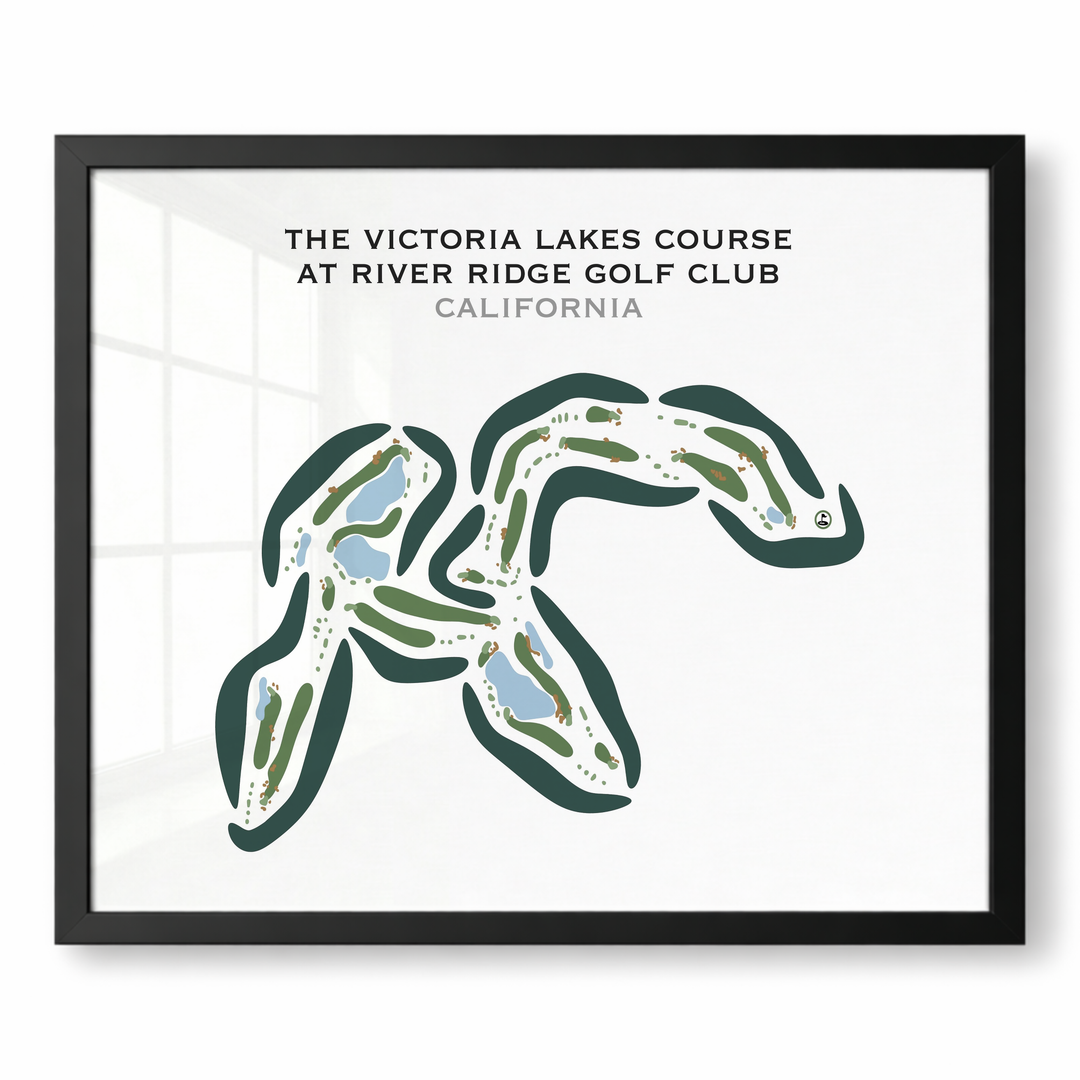The Victoria Lakes Course at River Ridge Golf Club, California - Printed Golf Courses