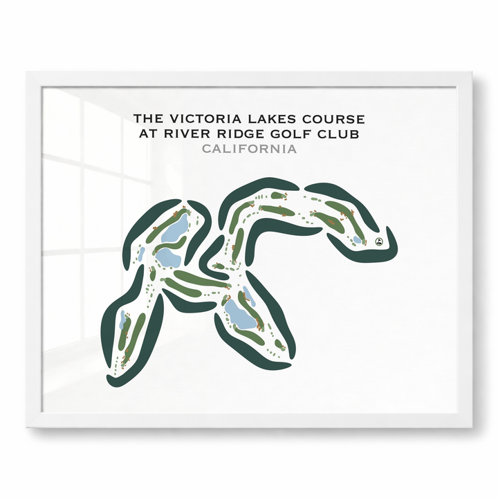 The Victoria Lakes Course at River Ridge Golf Club, California - Printed Golf Courses