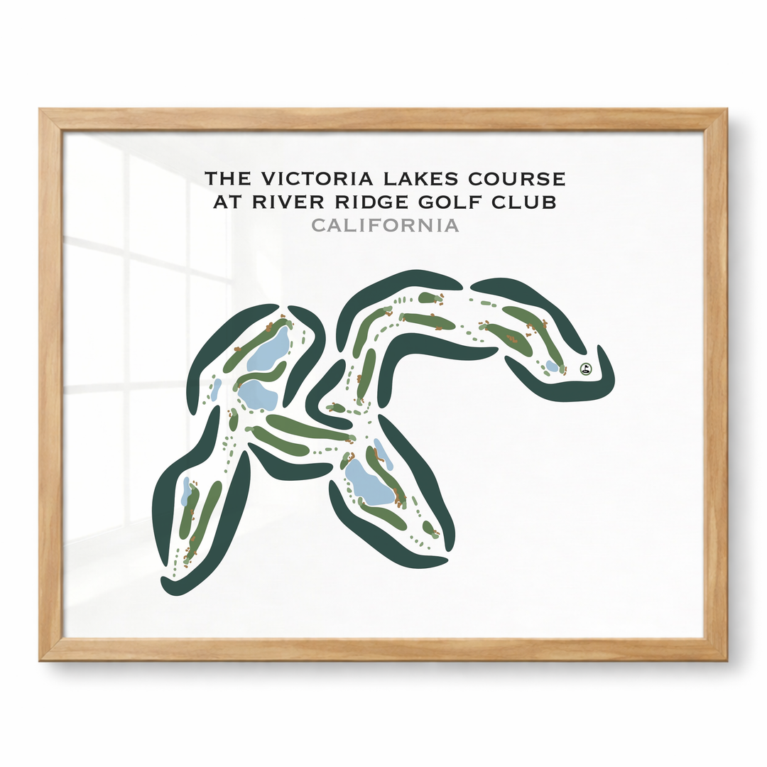 The Victoria Lakes Course at River Ridge Golf Club, California - Printed Golf Courses