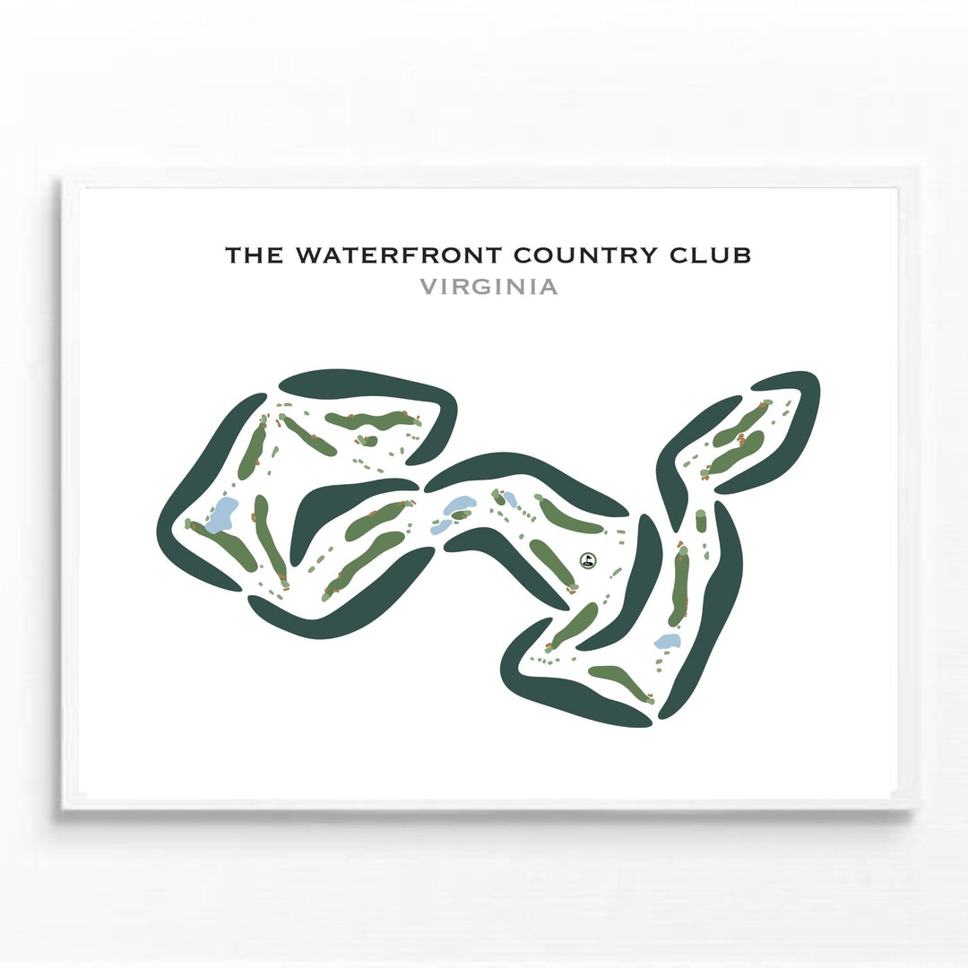 Waterfront Country Club, Virginia - Printed Golf Courses