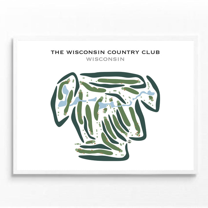 The Wisconsin Country Club, Wisconsin - Printed Golf Courses