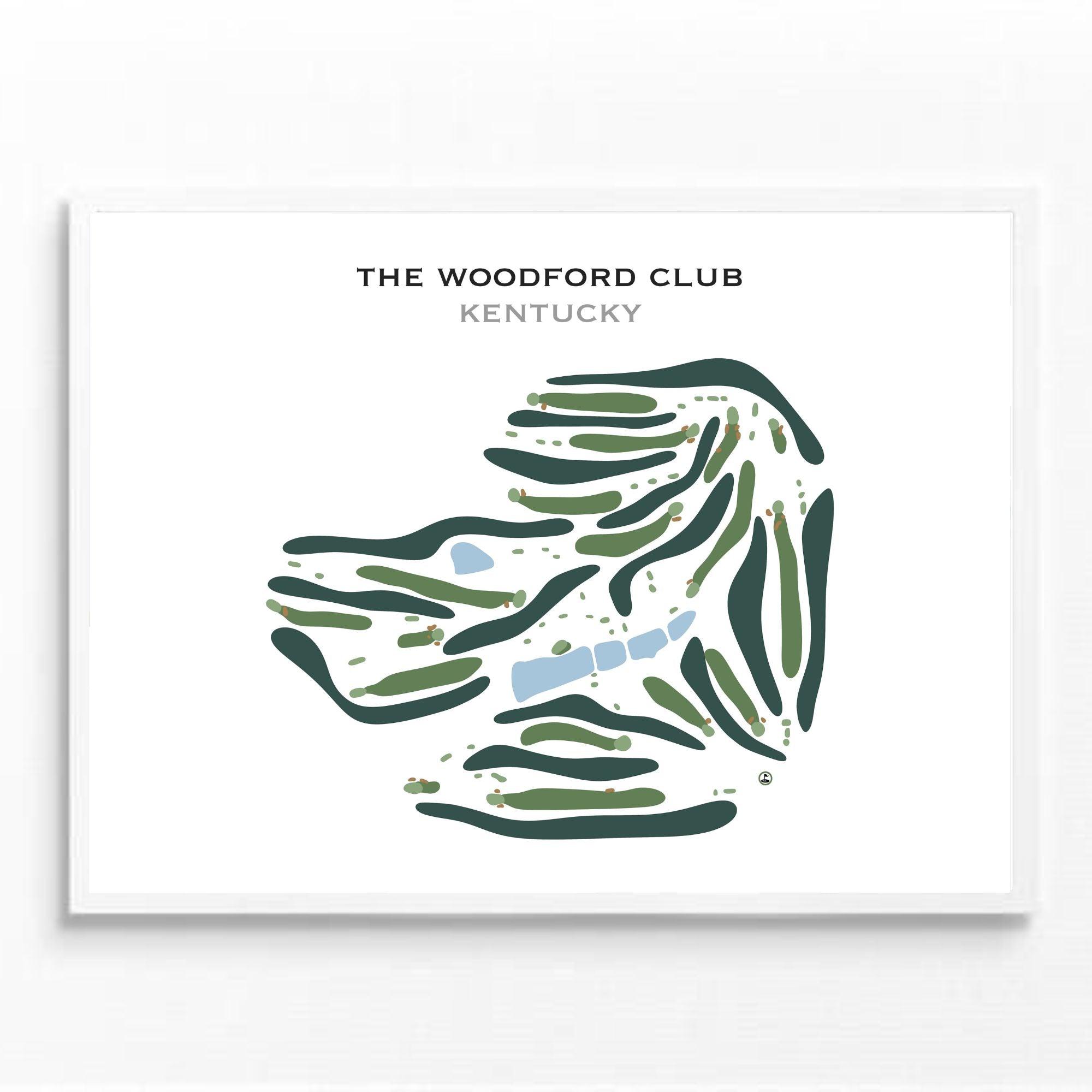 Buy the best printed golf course The Woodford Club, Kentucky - Golf ...